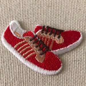10/$10 - Vintage Red Sneakers Appliqué Patch
